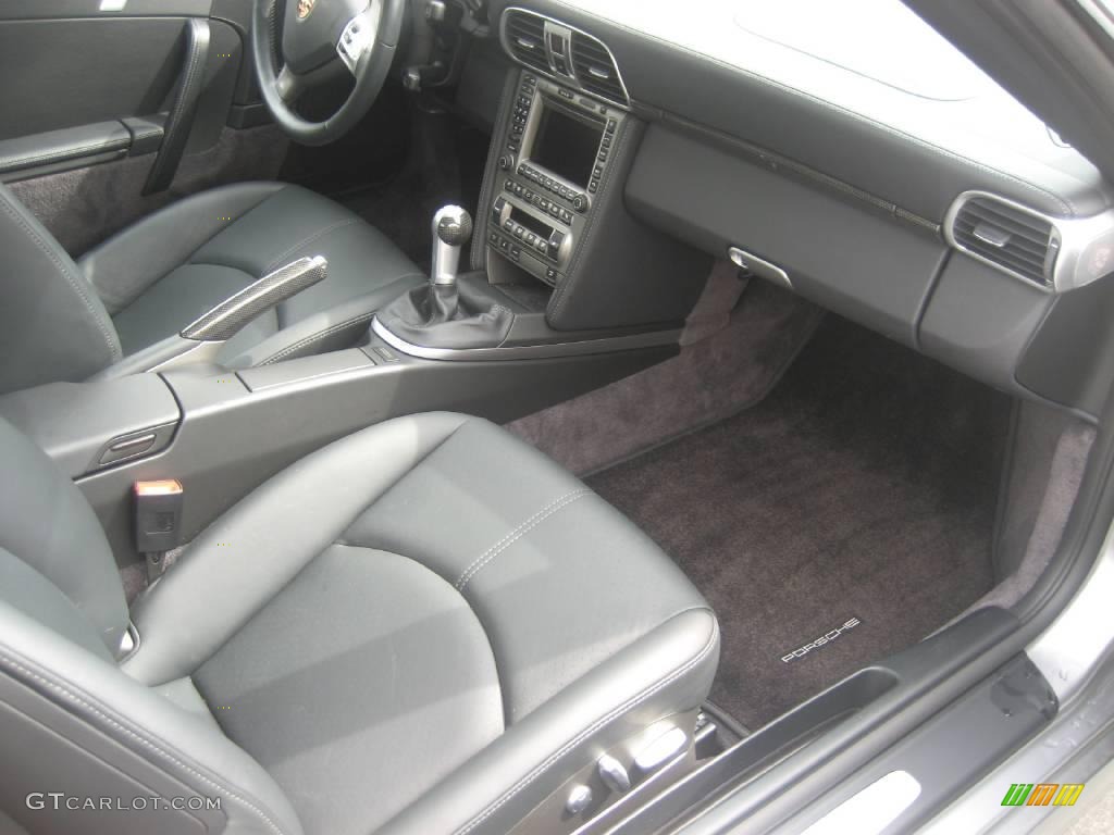 2007 911 Turbo Coupe - GT Silver Metallic / Black photo #14