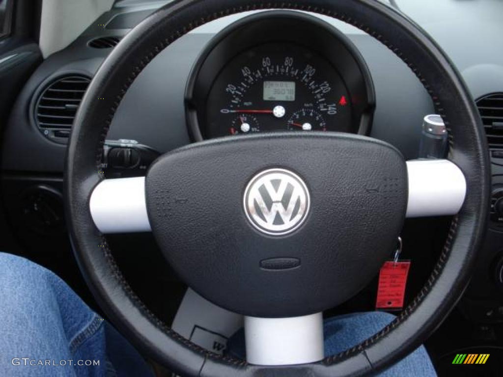 2005 New Beetle Dark Flint Edition Convertible - Dark Flint Metallic / Bordeaux Red photo #15
