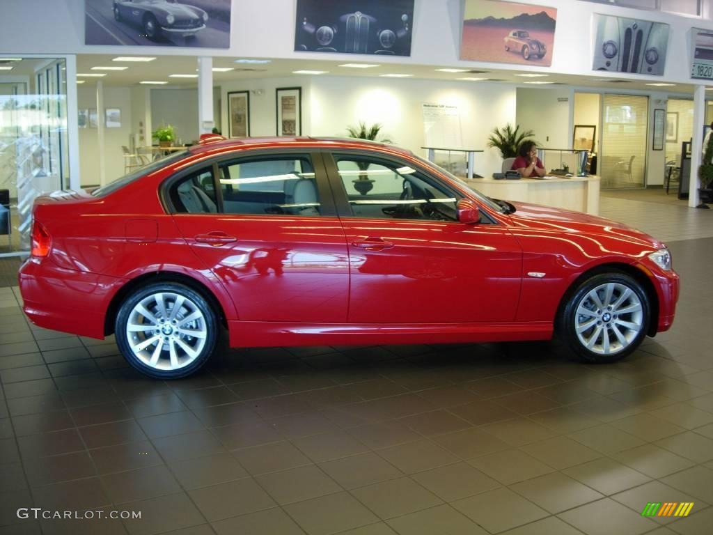 2009 3 Series 328i Sedan - Crimson Red / Oyster Dakota Leather photo #5