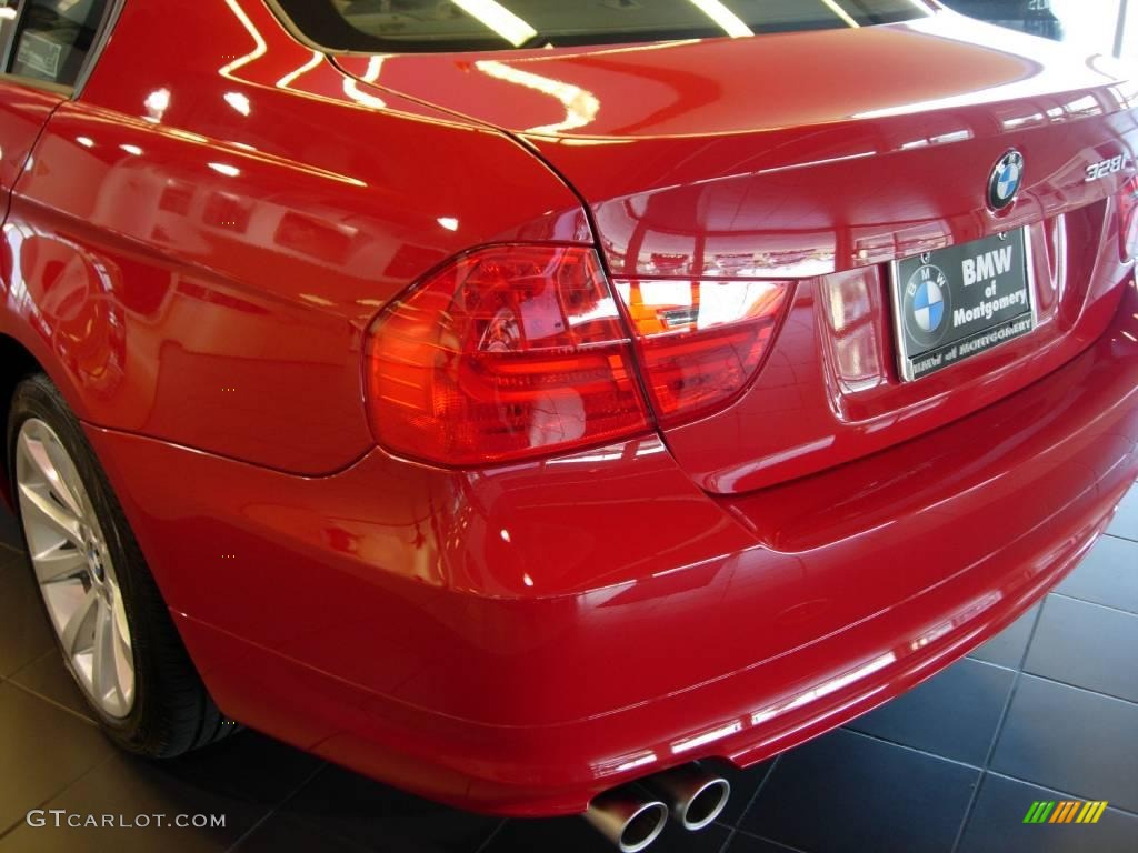 2009 3 Series 328i Sedan - Crimson Red / Oyster Dakota Leather photo #8