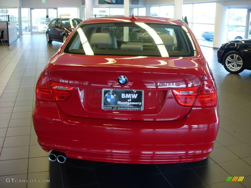 2009 3 Series 328i Sedan - Crimson Red / Oyster Dakota Leather photo #11