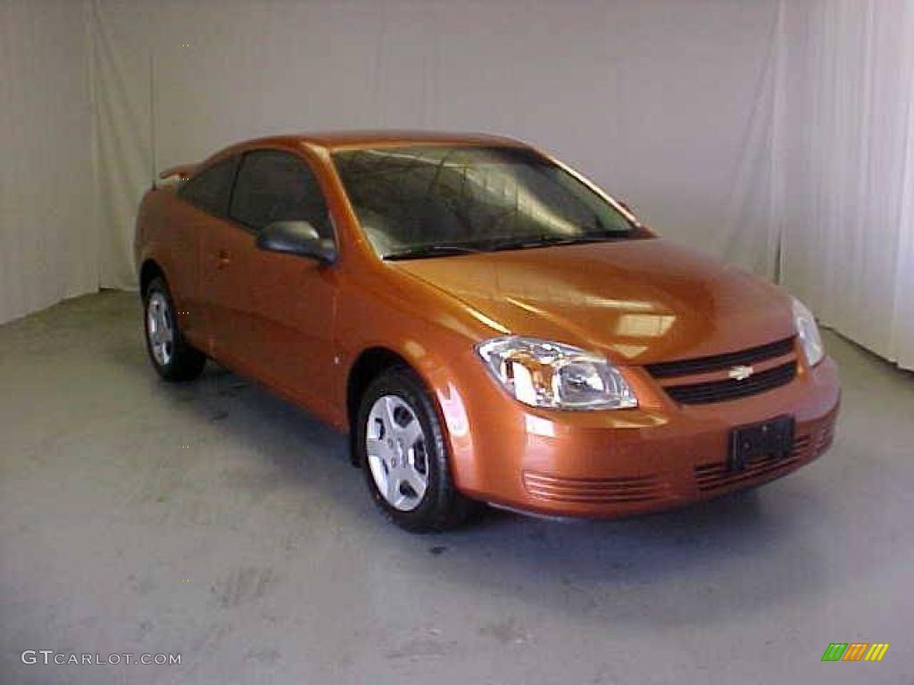 2006 Cobalt LS Coupe - Sunburst Orange Metallic / Gray photo #1