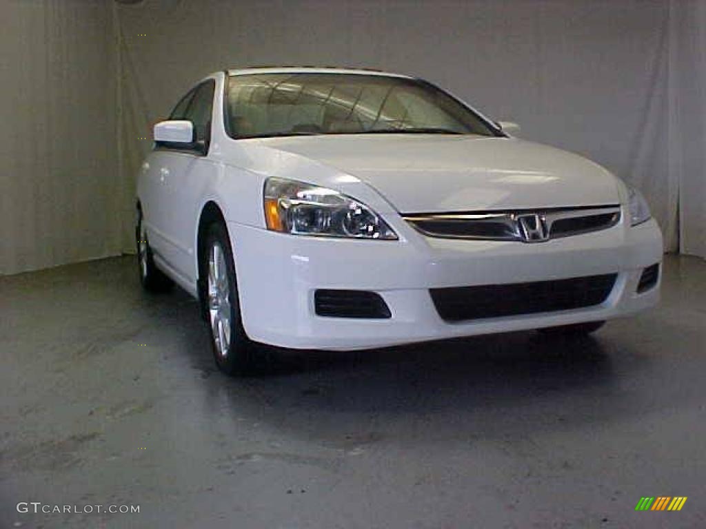 2006 Accord EX-L V6 Sedan - Taffeta White / Ivory photo #6