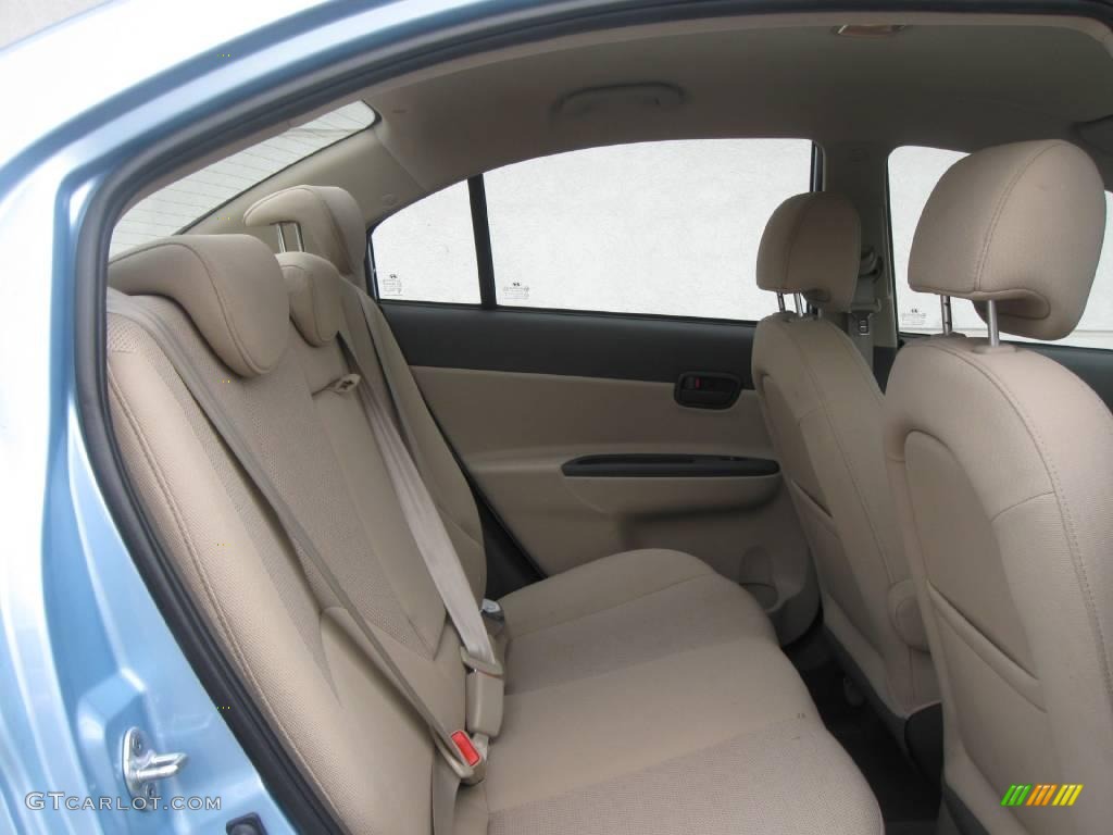 2008 Accent GLS Sedan - Ice Blue / Beige photo #4