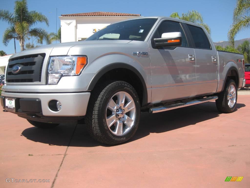 2009 F150 FX4 SuperCrew 4x4 - Brilliant Silver Metallic / Black/Black photo #1