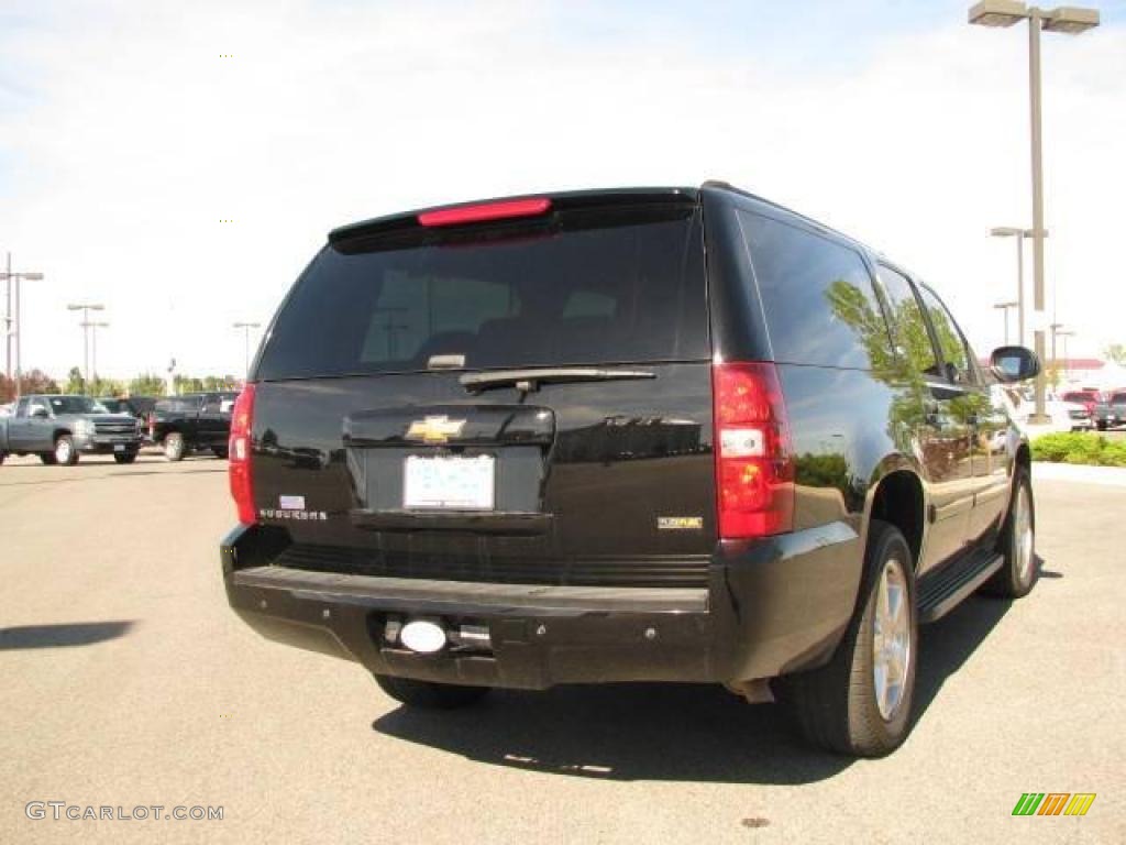 2007 Suburban 1500 LTZ 4x4 - Black / Light Titanium/Dark Titanium photo #6