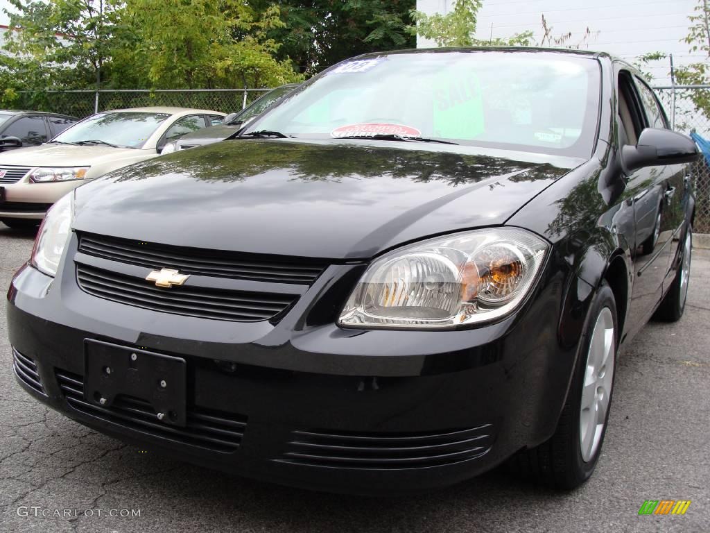 2008 Cobalt LT Sedan - Black / Gray photo #1