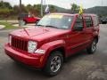 2008 Inferno Red Crystal Pearl Jeep Liberty Sport 4x4  photo #17