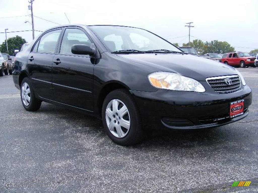 2007 Corolla LE - Black Sand Pearl / Stone photo #1