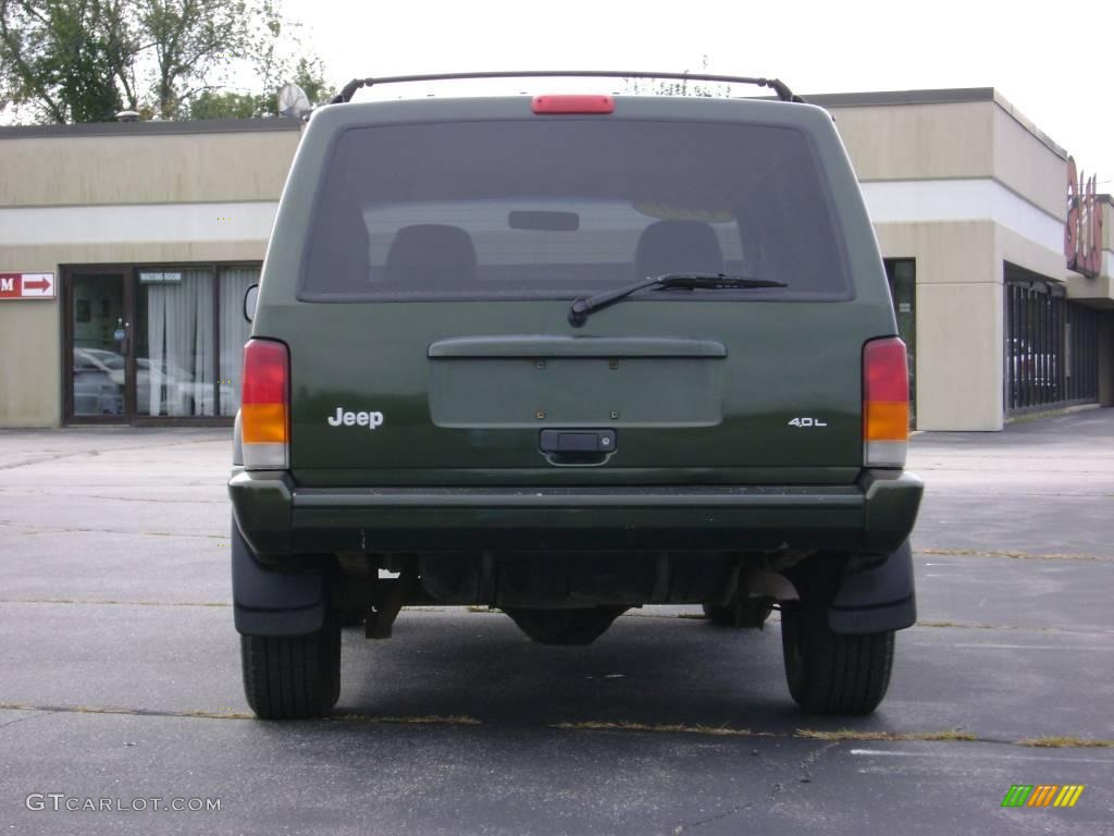 1997 Cherokee 4x4 - Moss Green Pearlcoat / Tan photo #6