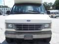 White 1993 Ford E Series Van E350 Club Wagon 15 Passenger
