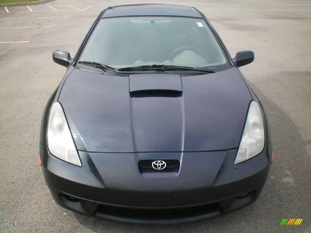 2000 Celica GT-S - Dark Blue/Black Metallic / Black/Blue photo #8