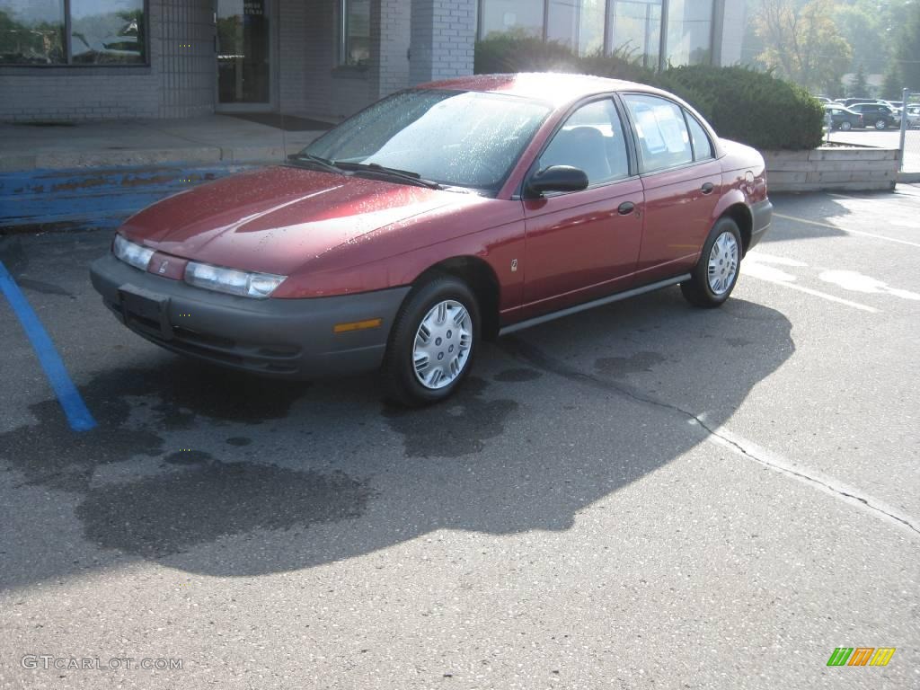 1996 S Series SL1 Sedan - Medium Red / Gray photo #2