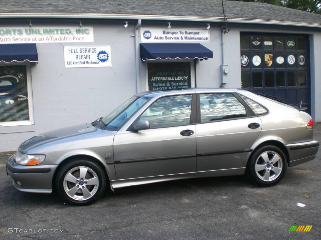 2002 9-3 SE Sedan - Steel Gray / Charcoal Gray photo #20