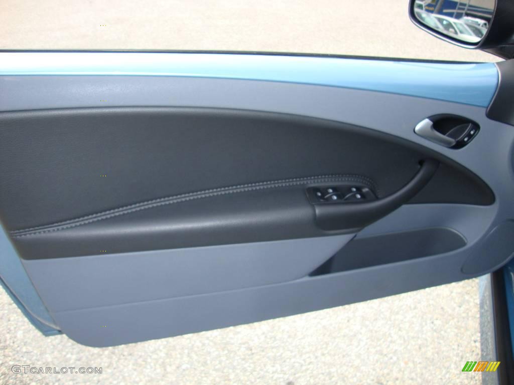 2007 9-3 2.0T Convertible - Ice Blue Metallic / Black/Gray photo #12