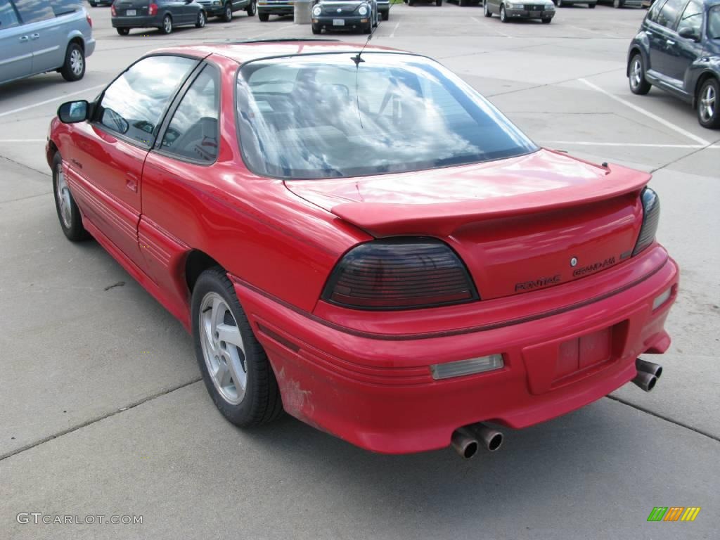 1993 Grand Am GT Coupe - Bright Red / Pewter photo #3