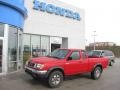 1998 Aztec Red Nissan Frontier XE Extended Cab 4x4  photo #1