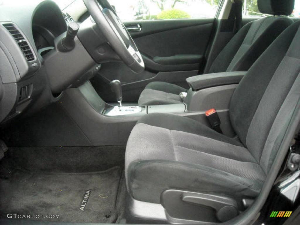 2008 Altima 2.5 S - Super Black / Charcoal photo #9