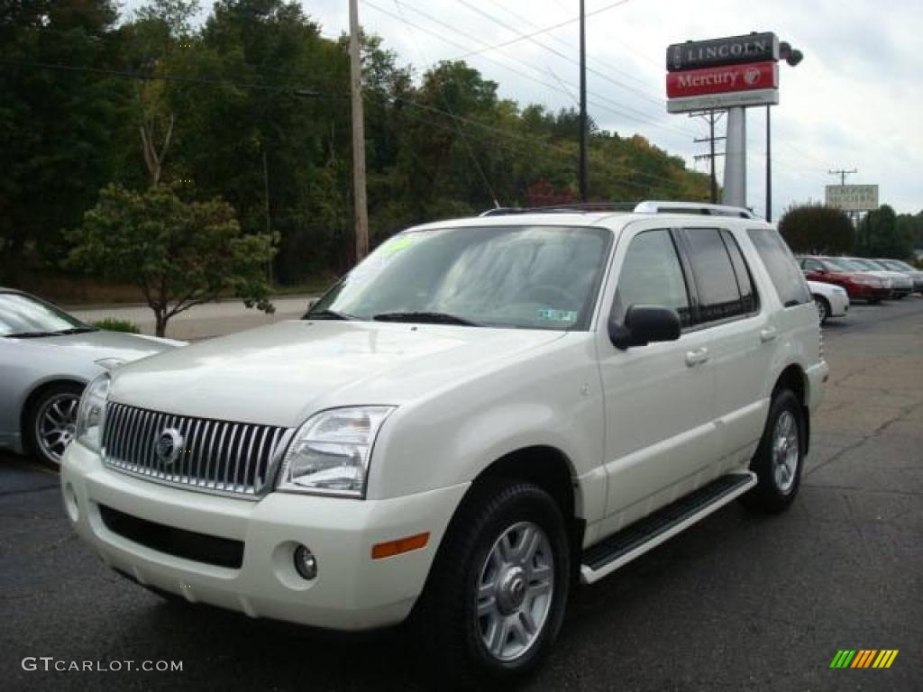 2003 Mountaineer Premier AWD - Ceramic White Tri-Coat / Medium Dark Parchment photo #1