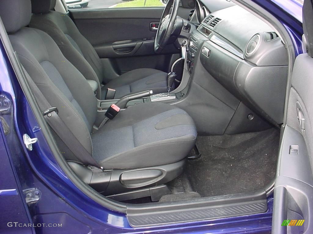 2004 MAZDA3 s Sedan - Strato Blue Mica / Black/Blue photo #11