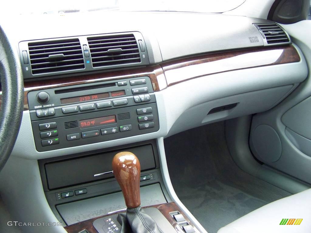 2001 3 Series 330i Sedan - Steel Blue Metallic / Grey photo #18
