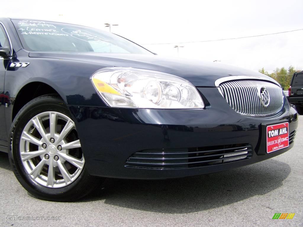 2009 Lucerne CXL - Ming Blue Metallic / Cocoa/Shale photo #2