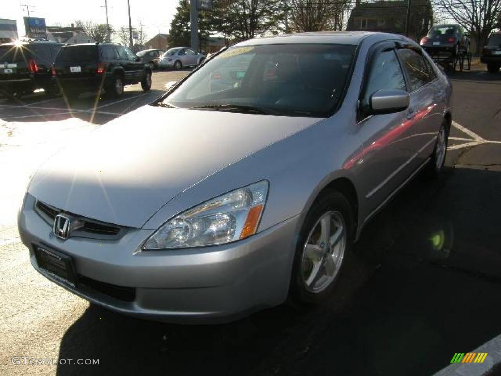 2003 Accord EX Sedan - Satin Silver Metallic / Black photo #1