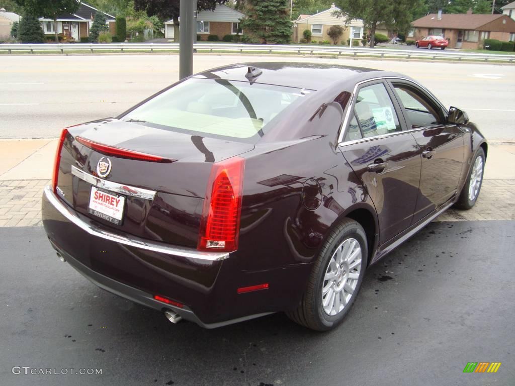 2010 CTS 4 3.0 AWD Sedan - Black Cherry / Cashmere/Cocoa photo #4