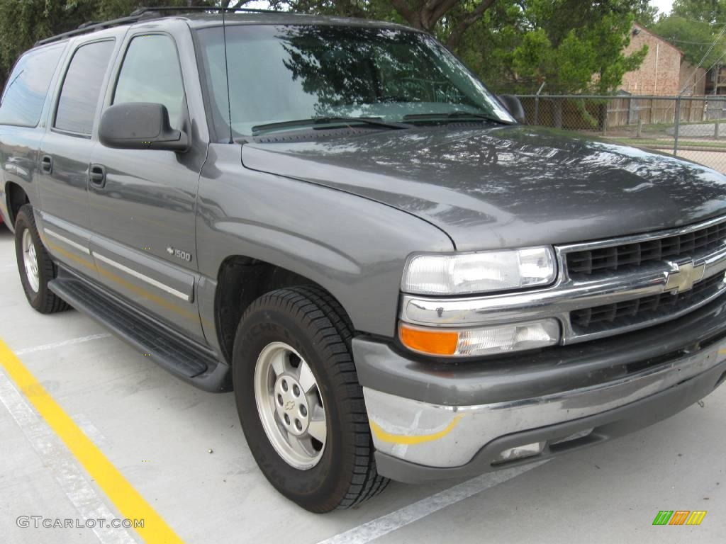 2000 Suburban 1500 LS - Medium Charcoal Gray Metallic / Medium Gray photo #3