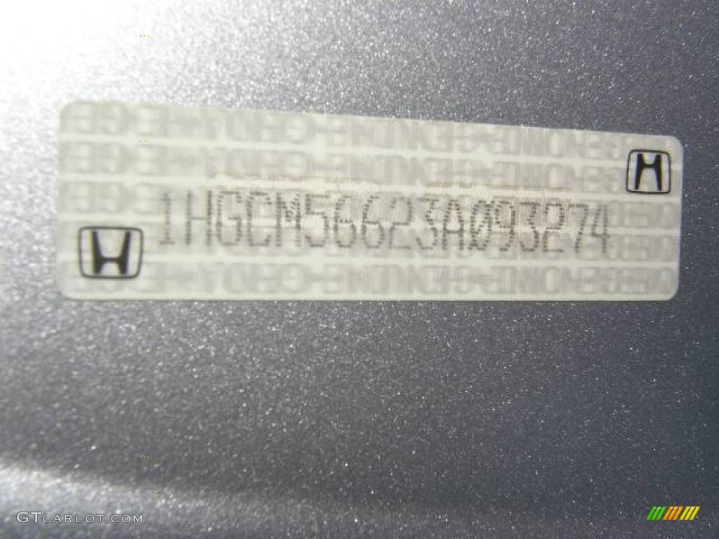 2003 Accord EX Sedan - Satin Silver Metallic / Black photo #17