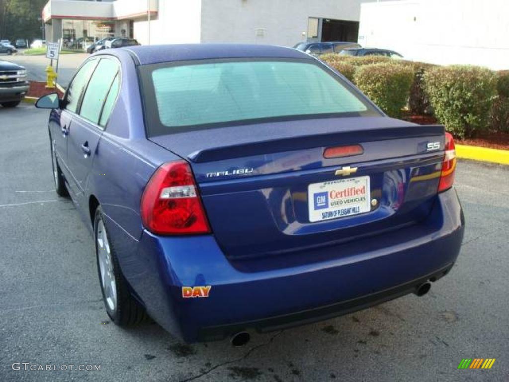 2007 Malibu SS Sedan - Laser Blue Metallic / Ebony Black photo #2