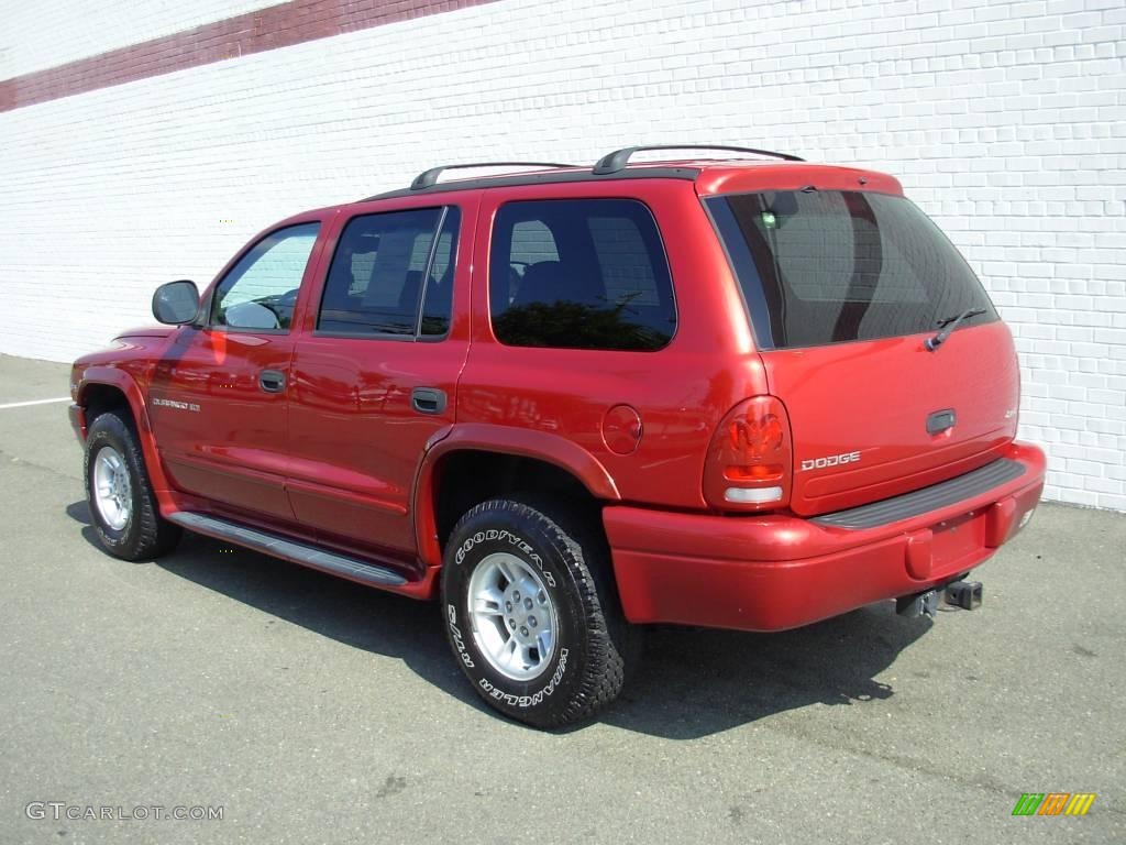 2000 Durango SLT 4x4 - Chili Pepper Red Pearl / Agate Black photo #3