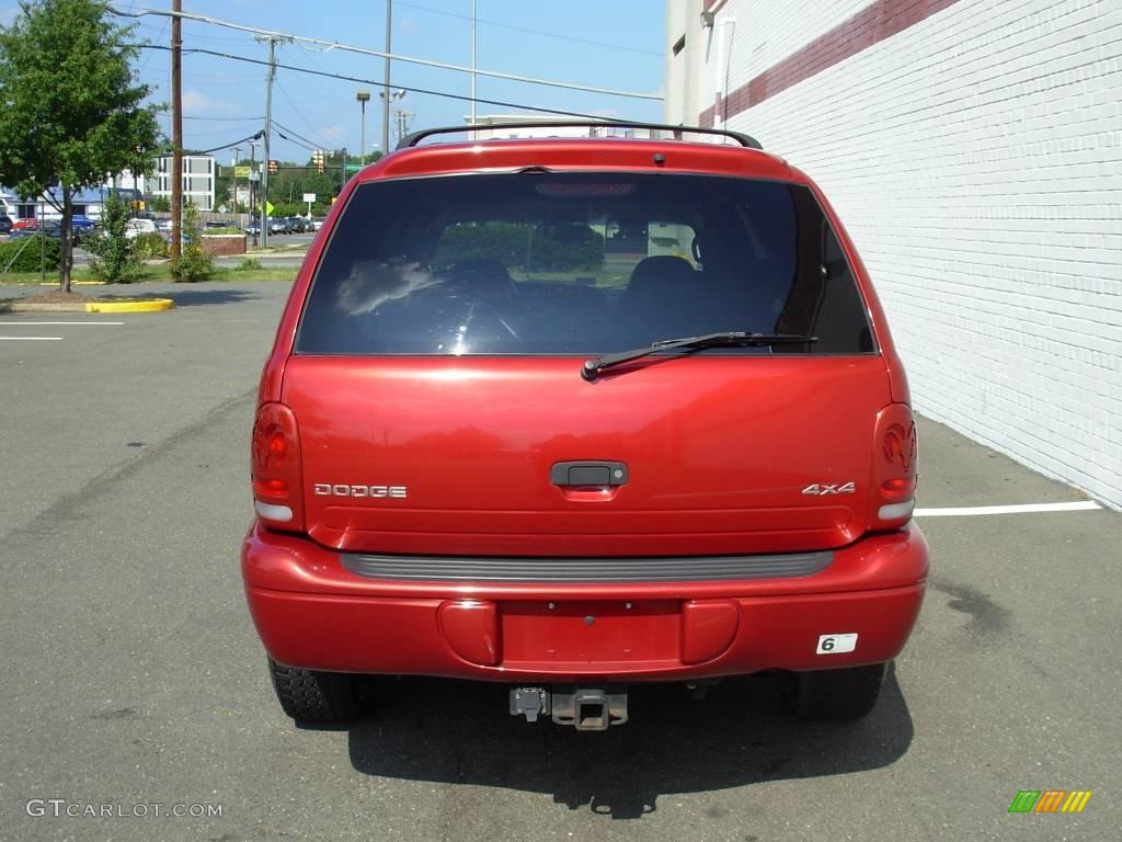 2000 Durango SLT 4x4 - Chili Pepper Red Pearl / Agate Black photo #4