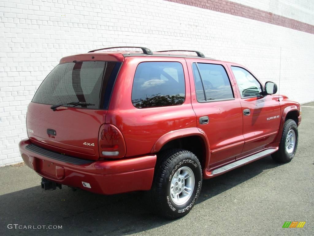 2000 Durango SLT 4x4 - Chili Pepper Red Pearl / Agate Black photo #5