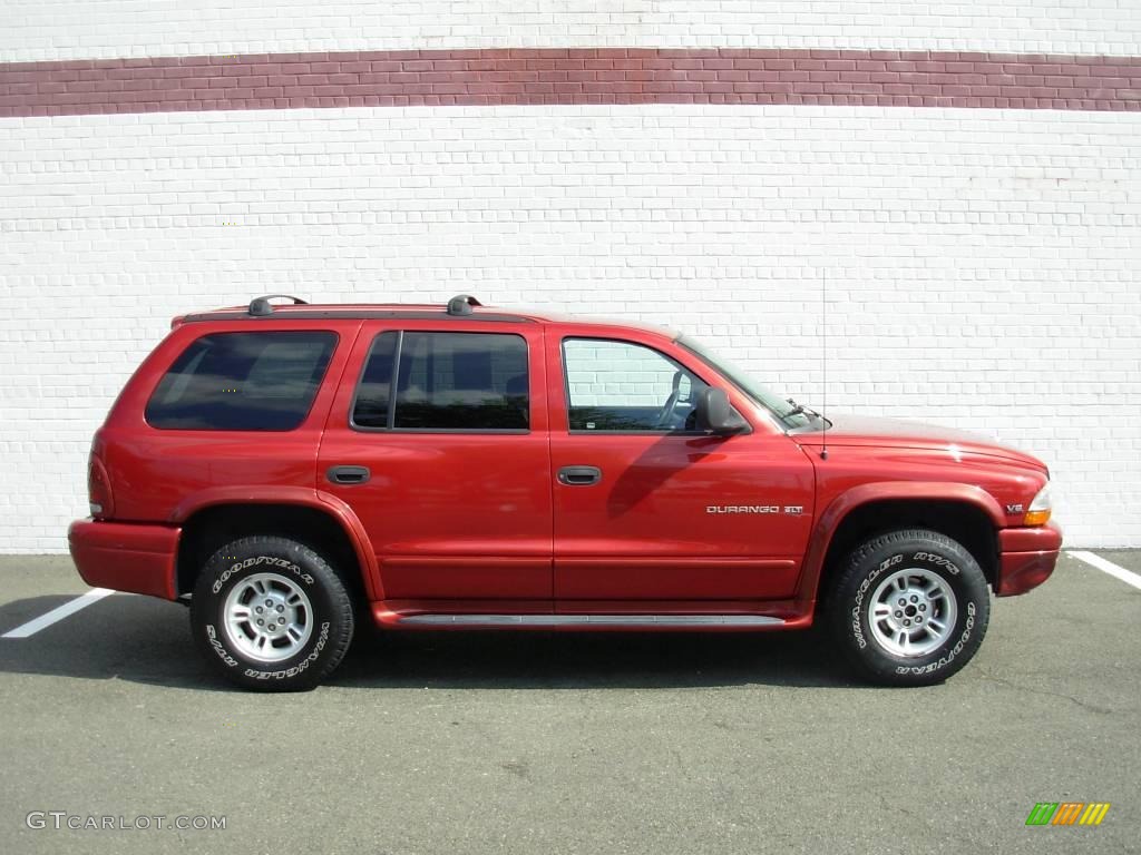 2000 Durango SLT 4x4 - Chili Pepper Red Pearl / Agate Black photo #6