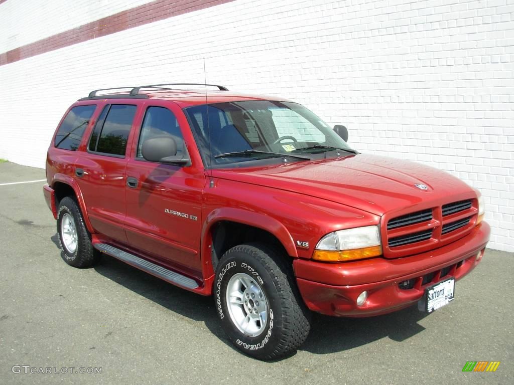 2000 Durango SLT 4x4 - Chili Pepper Red Pearl / Agate Black photo #7