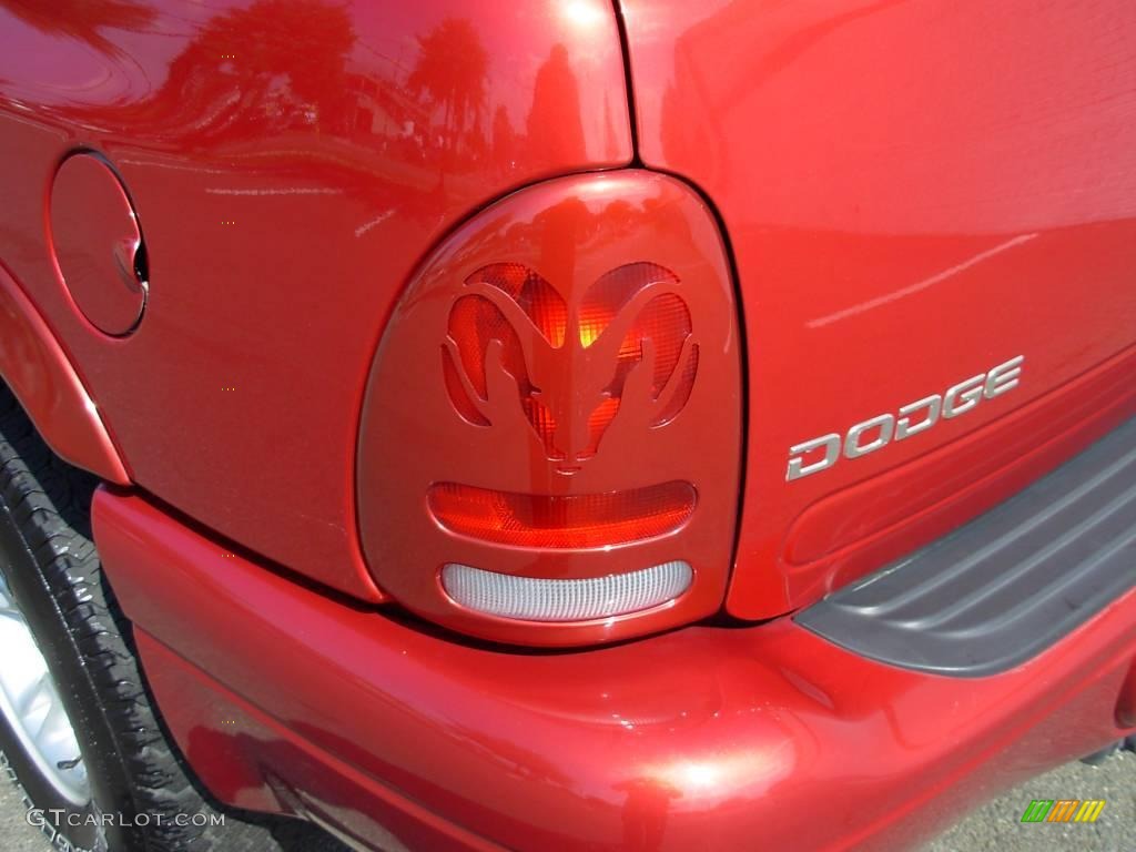 2000 Durango SLT 4x4 - Chili Pepper Red Pearl / Agate Black photo #10