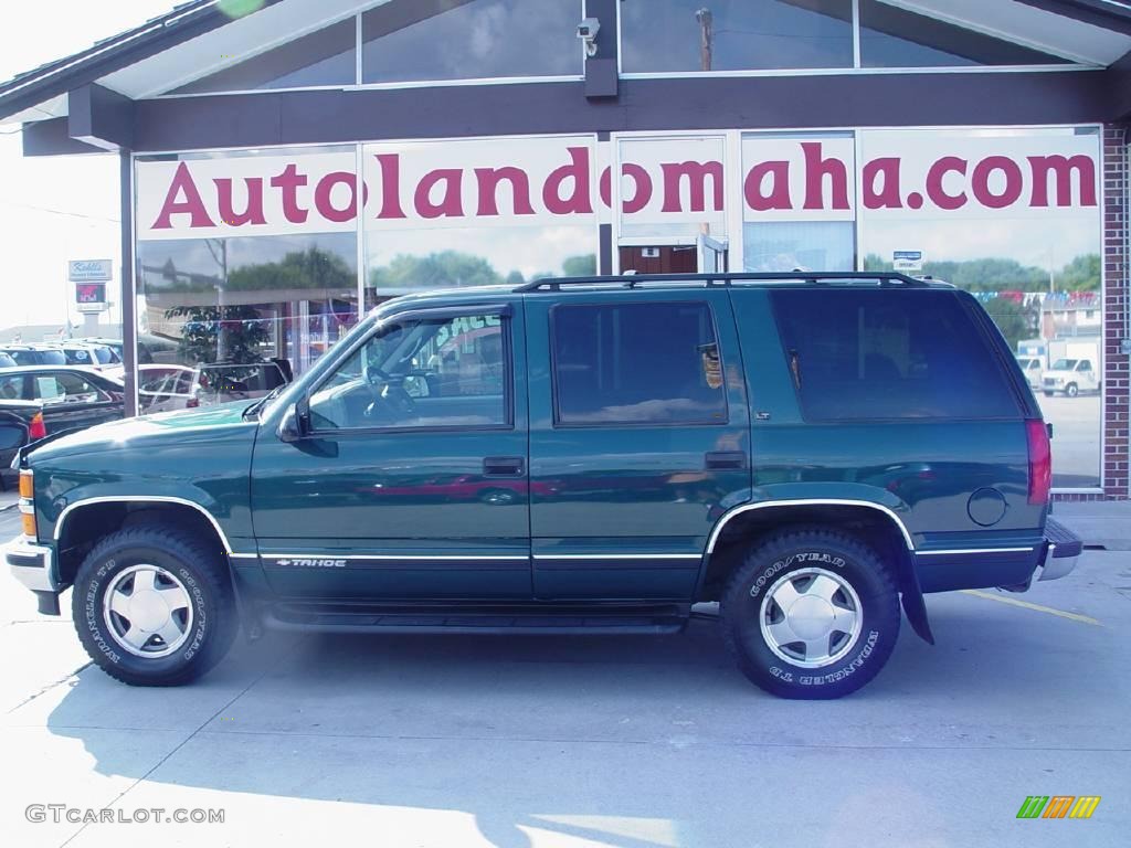 1999 Tahoe LT 4x4 - Meadow Green Metallic / Gray photo #1