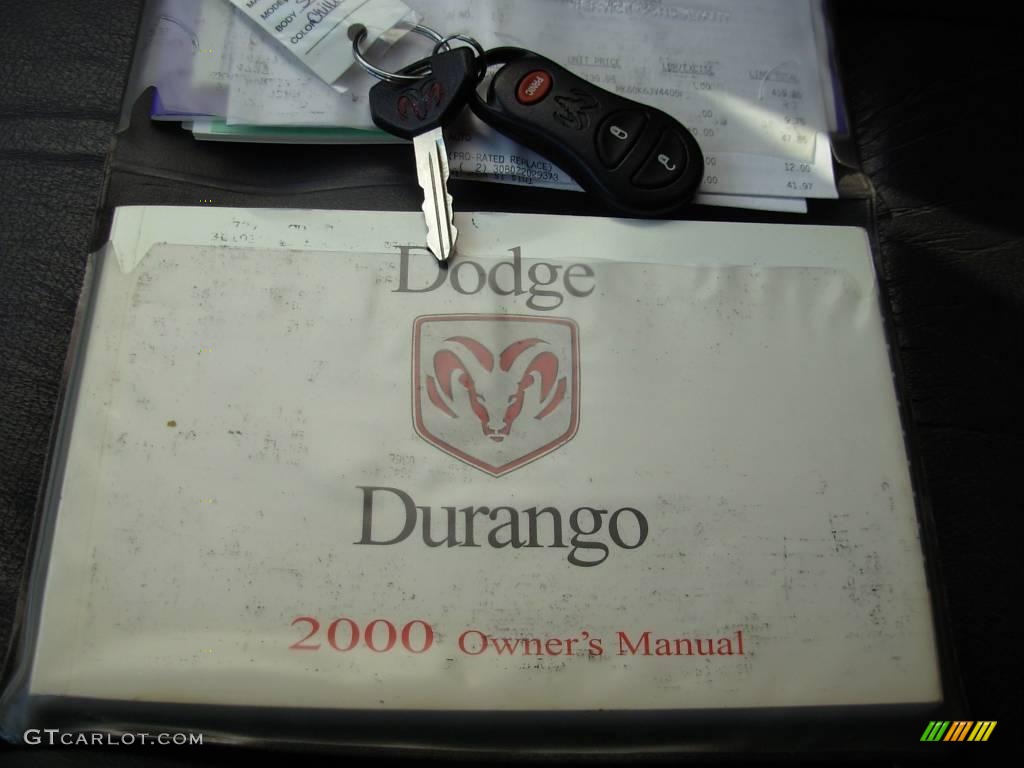 2000 Durango SLT 4x4 - Chili Pepper Red Pearl / Agate Black photo #30