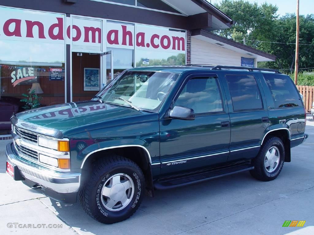 1999 Tahoe LT 4x4 - Meadow Green Metallic / Gray photo #14