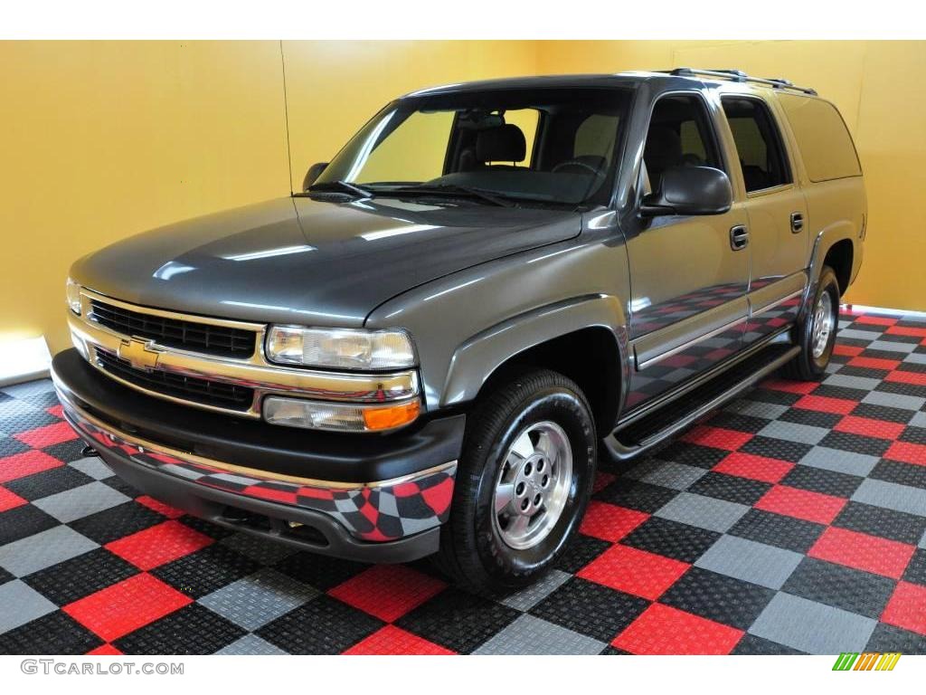 2002 Suburban 1500 LS 4x4 - Medium Charcoal Gray Metallic / Medium Gray/Neutral photo #21