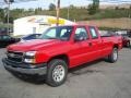 2007 Victory Red Chevrolet Silverado 1500 Classic Work Truck Extended Cab 4x4  photo #7