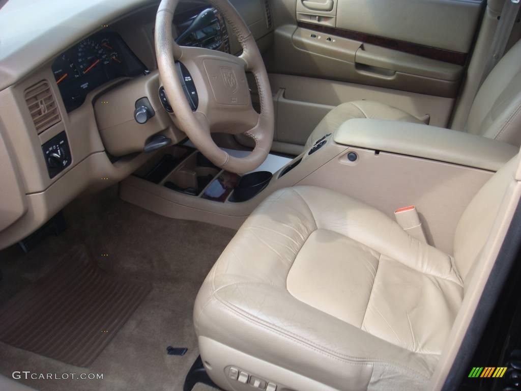 2001 Durango SLT 4x4 - Black / Sandstone photo #4