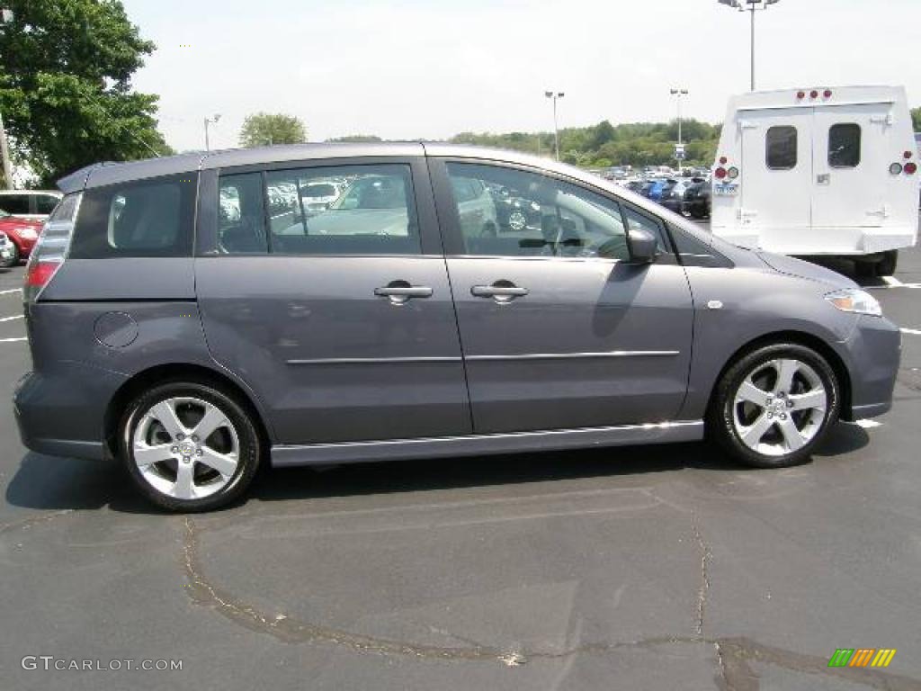 2007 MAZDA5 Sport - Galaxy Gray Mica / Black photo #6