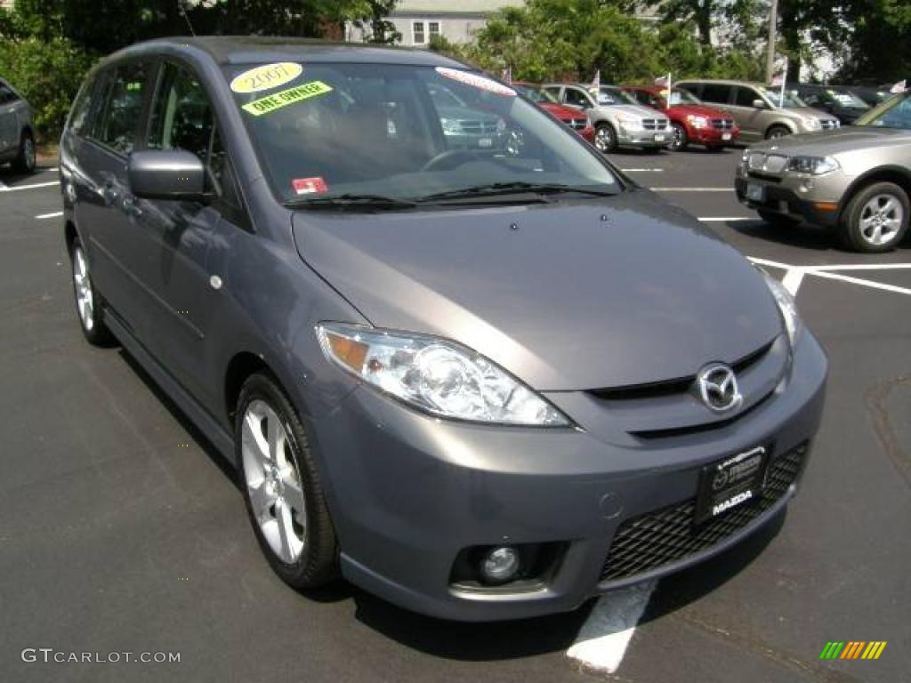 2007 MAZDA5 Sport - Galaxy Gray Mica / Black photo #7