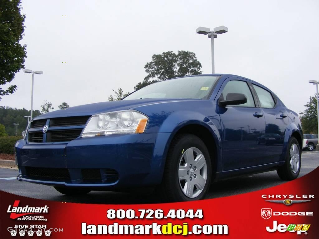 2010 Avenger SXT - Deep Water Blue Pearl / Dark Slate Gray photo #1