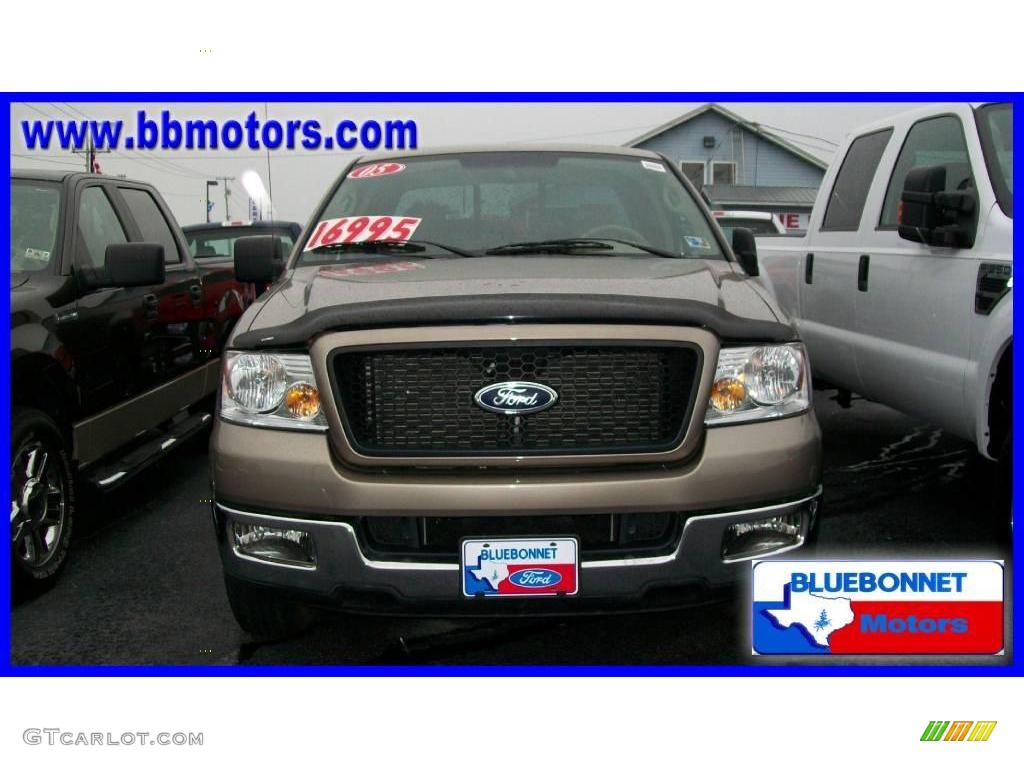 2005 F150 XLT SuperCab - Arizona Beige Metallic / Tan photo #2