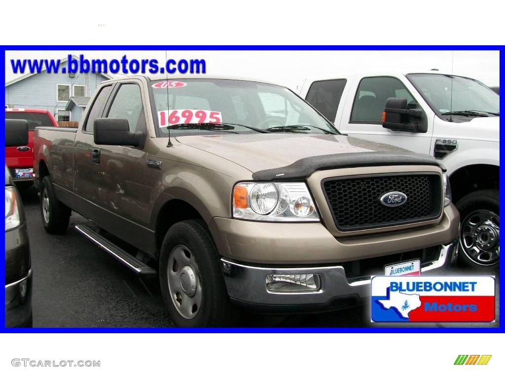 2005 F150 XLT SuperCab - Arizona Beige Metallic / Tan photo #3