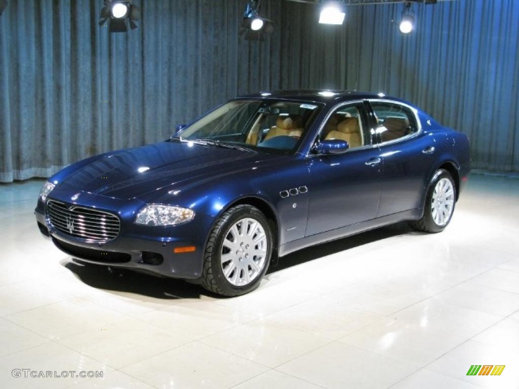 Dark Blue Maserati Quattroporte