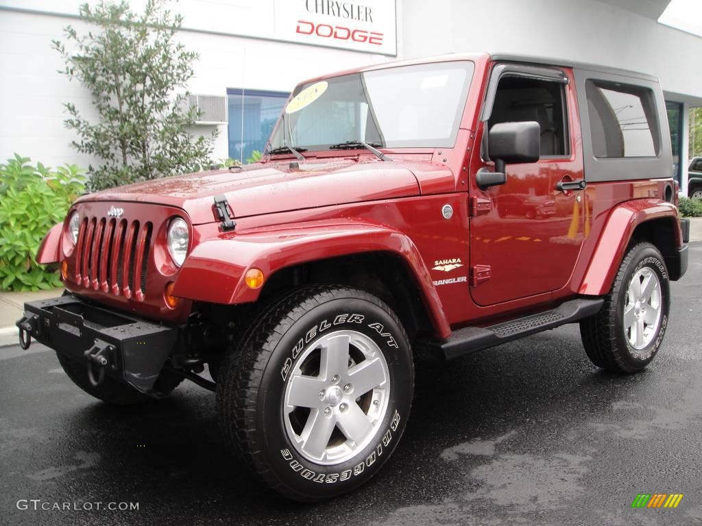 2008 Wrangler Sahara 4x4 - Red Rock Crystal Pearl / Dark Slate Gray/Medium Slate Gray photo #1